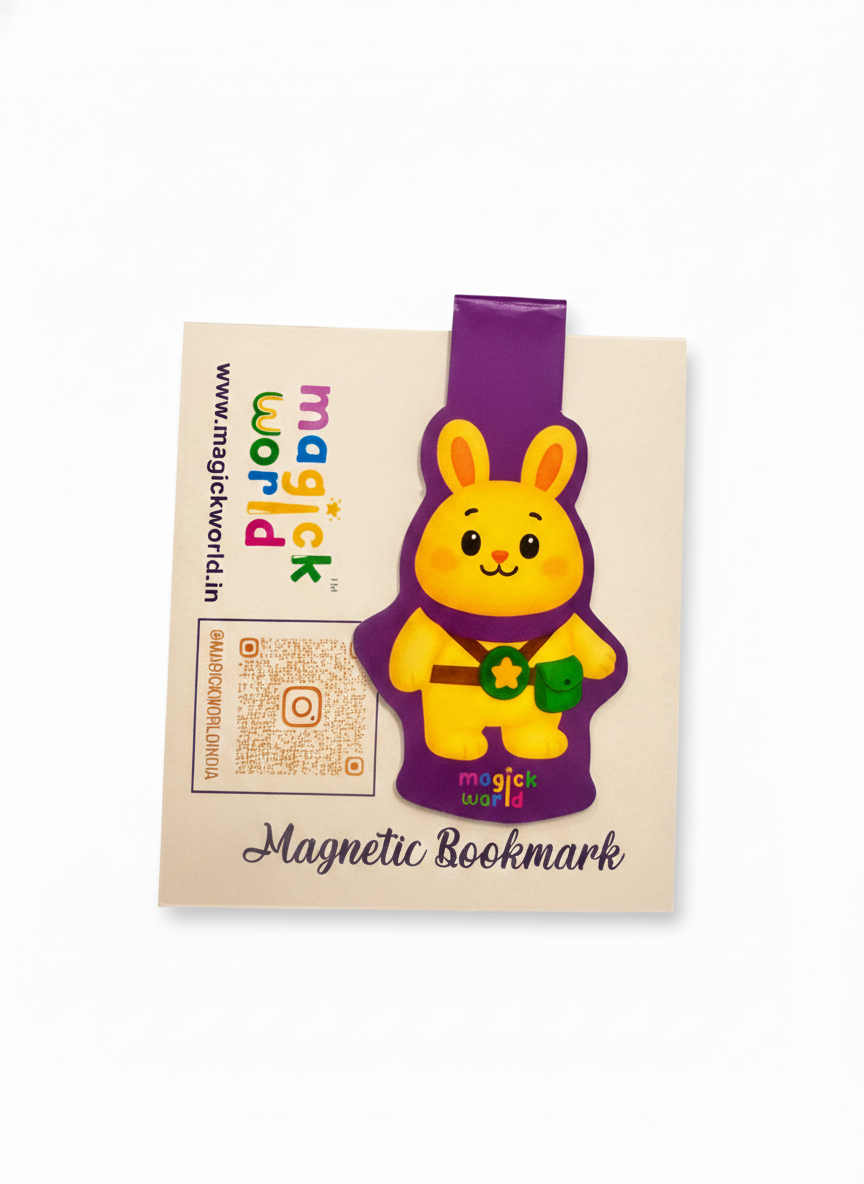 magnetic bookmark for kids MagickWorld laminated stationery India